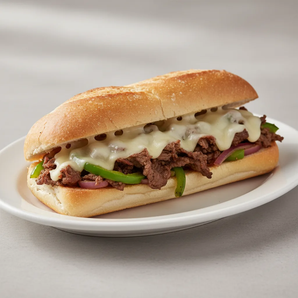 Beef Philly Hoagie Sandwich