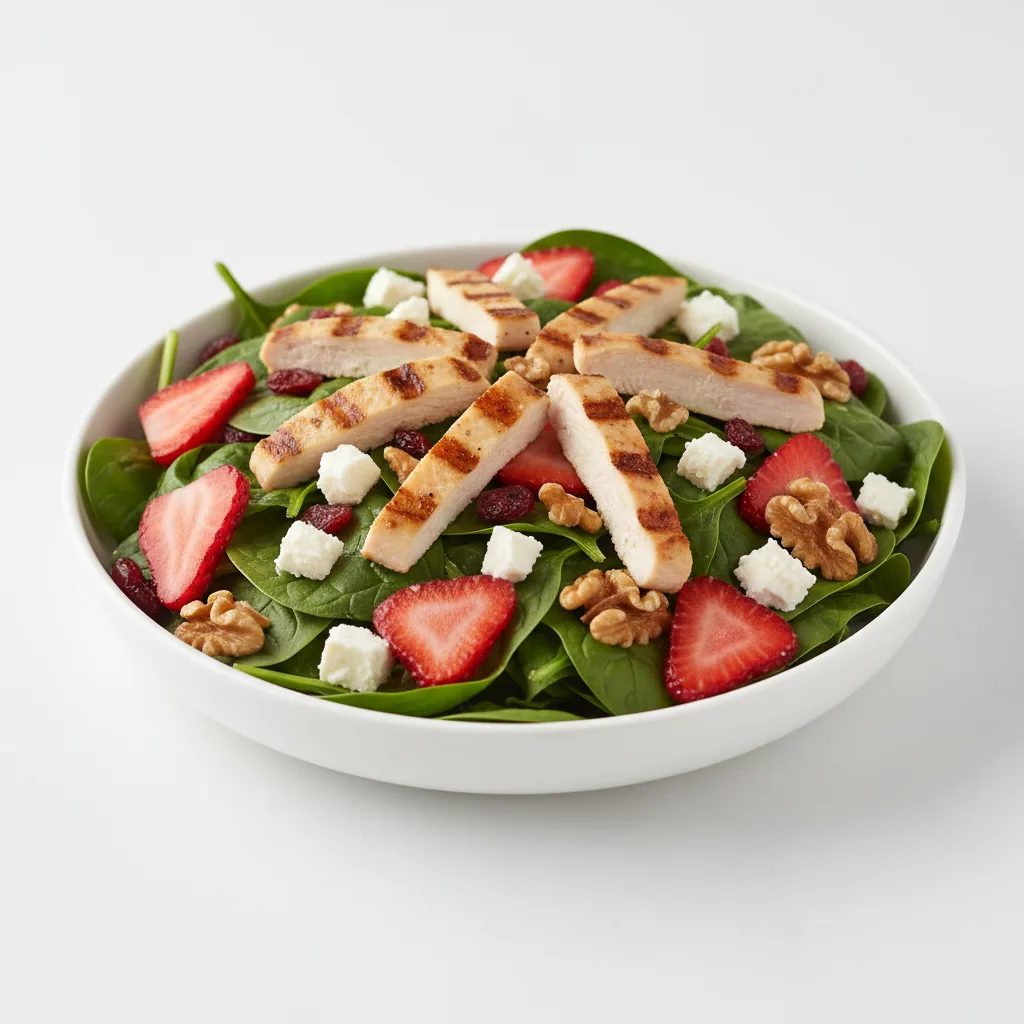 Chicken Strawberry Spinach Salad