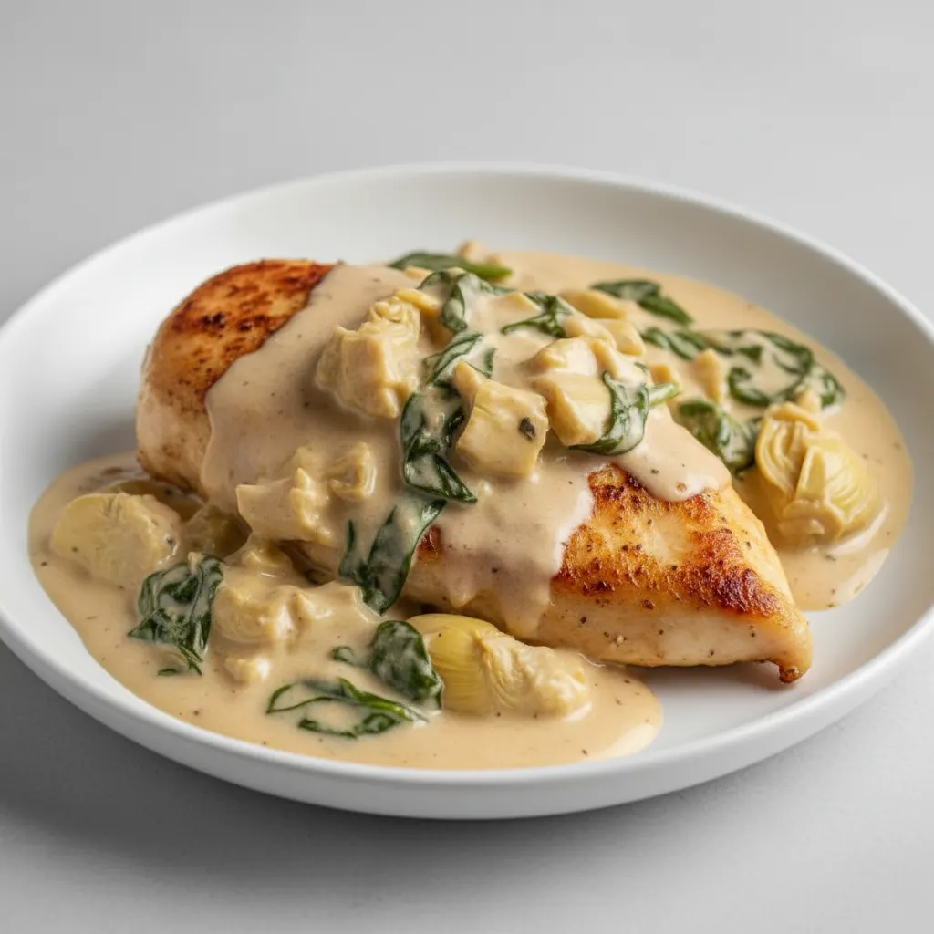 Creamy Artichoke Spinach Chicken