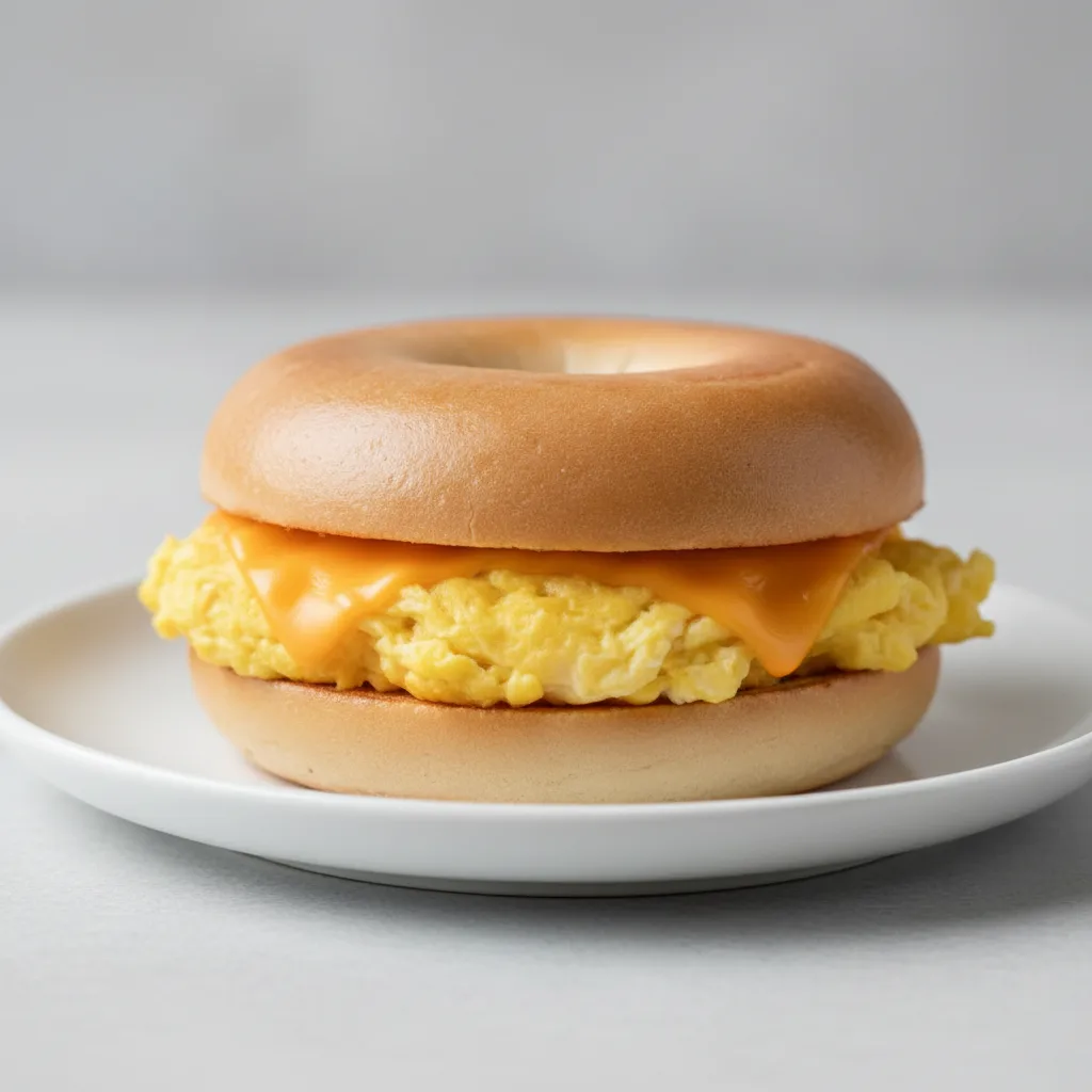 Egg and Cheese Sandwich - Plain Bagel Egg and Cheese Sandwich - Plain Bagel
