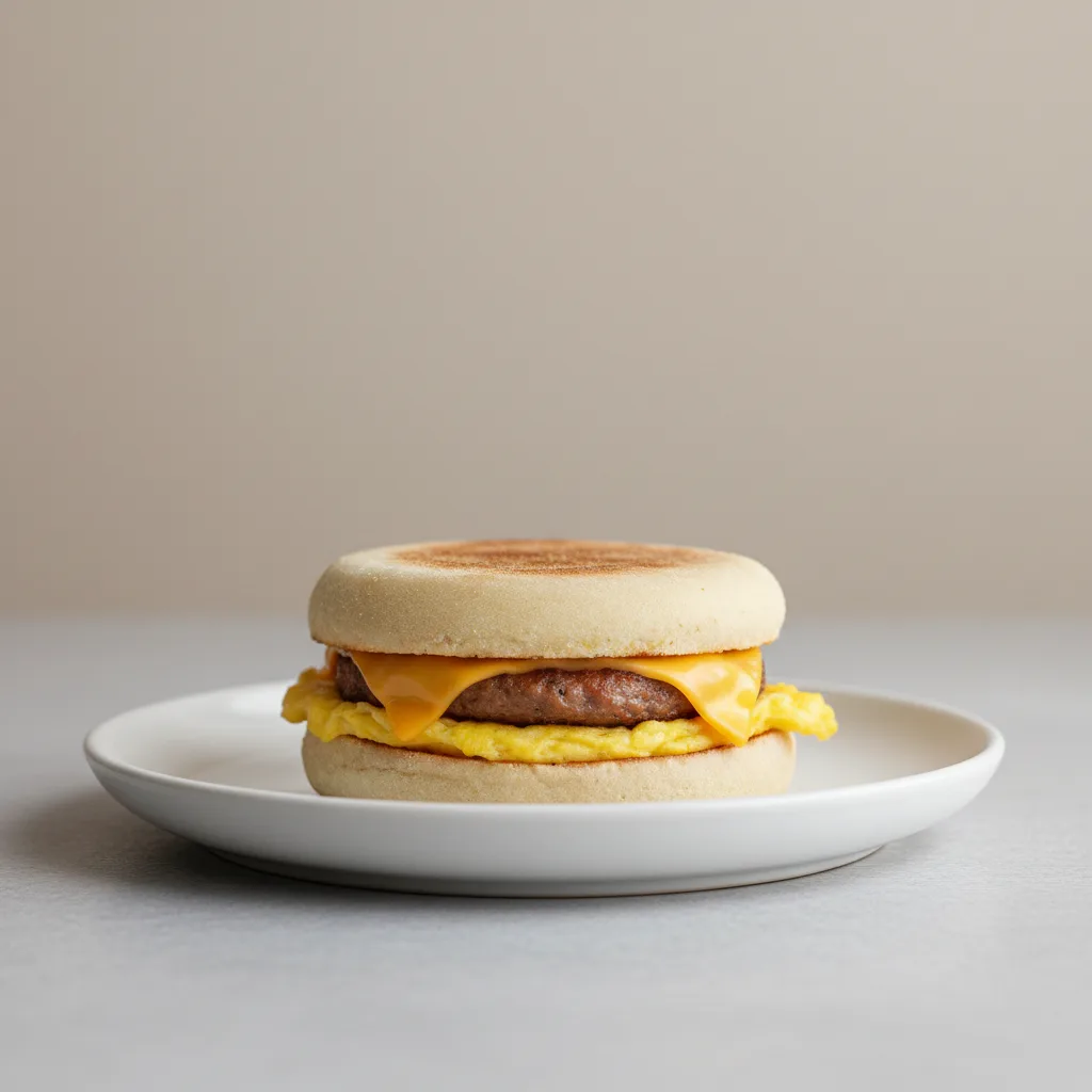 Sausage, Egg and Cheese English Muffin Sausage, Egg and Cheese English Muffin