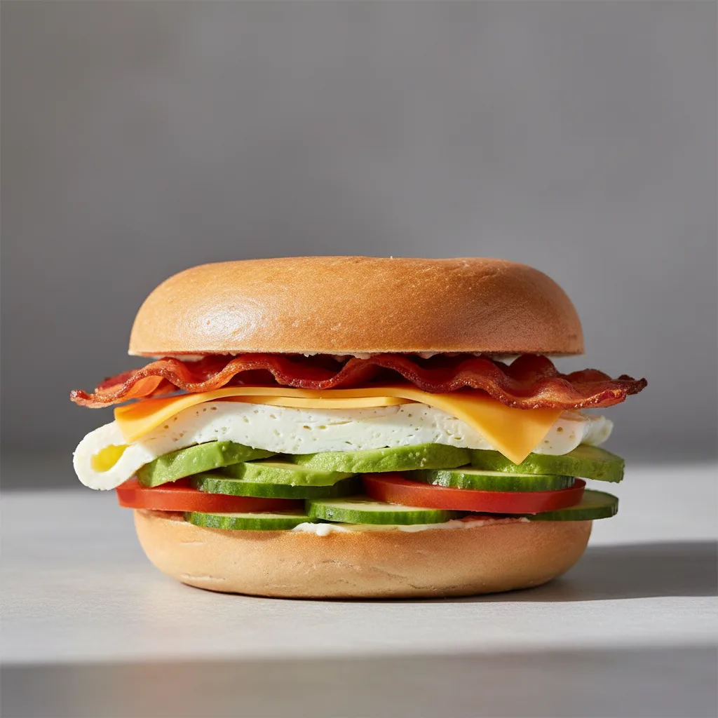Classic Breakfast Turkey Bacon, Avocado, Tomato, Cucumber, Egg White Classic Breakfast Turkey Bacon, Avocado, Tomato, Cucumber, Egg White