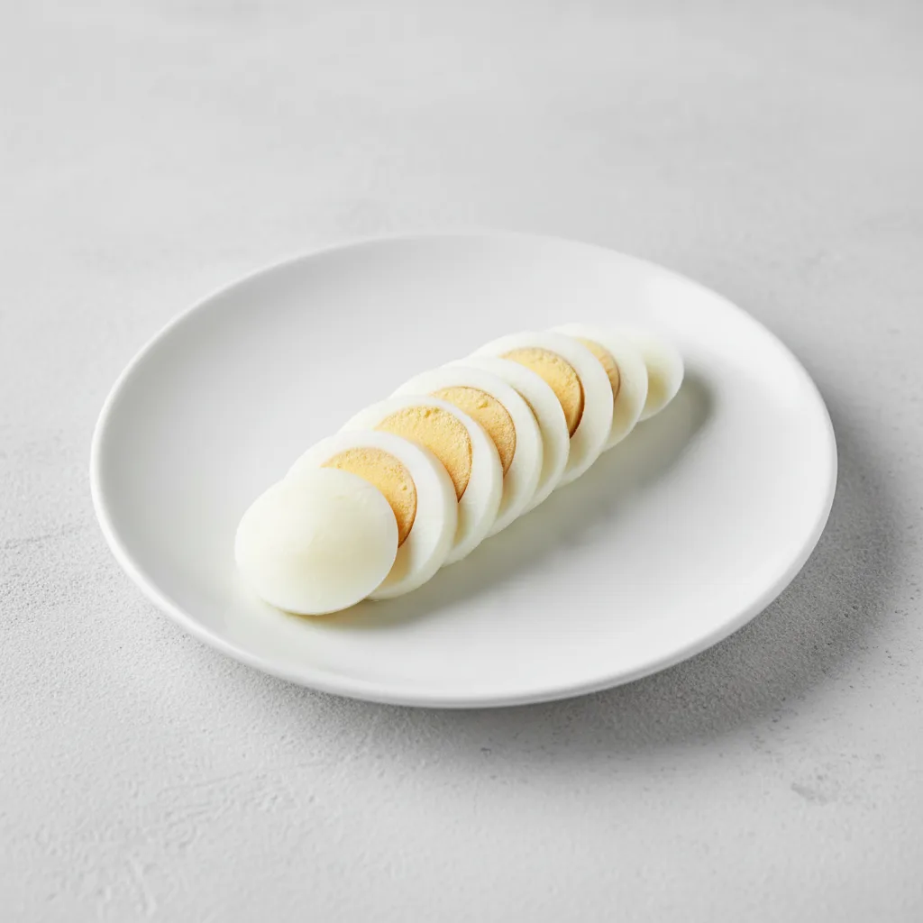 Hard Boiled Egg Slices Hard Boiled Egg Slices