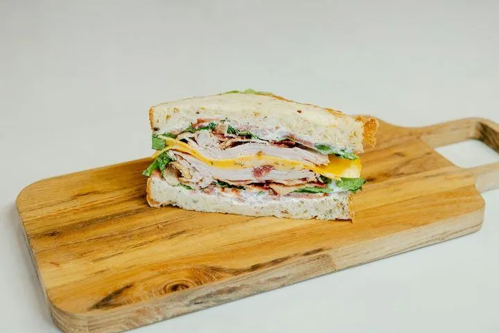 Turkey and Bacon Club Sandwich