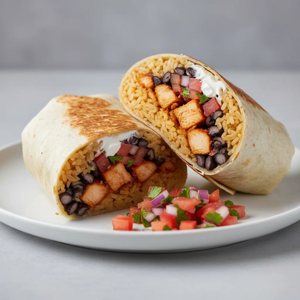 Super Burrito with Al Pastor Chicken Super Burrito with Al Pastor Chicken