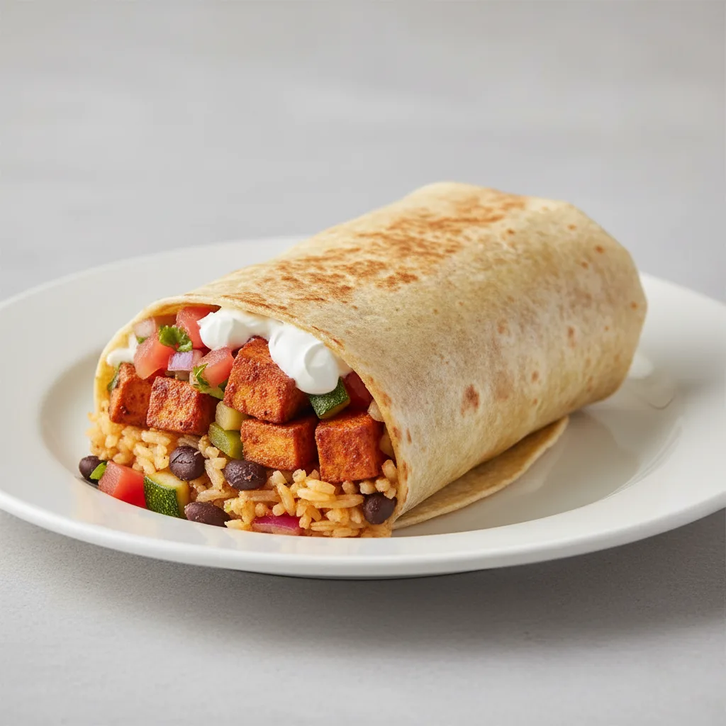 Super Burrito with Al Pastor Tofu & Veggies Super Burrito with Al Pastor Tofu & Veggies