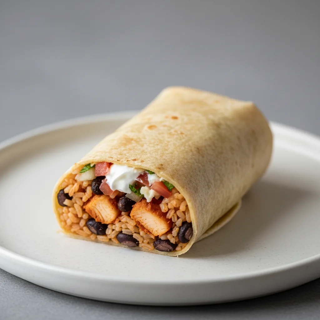 Gluten-Free Super Burrito with Al Pastor Chicken Gluten-Free Super Burrito with Al Pastor Chicken