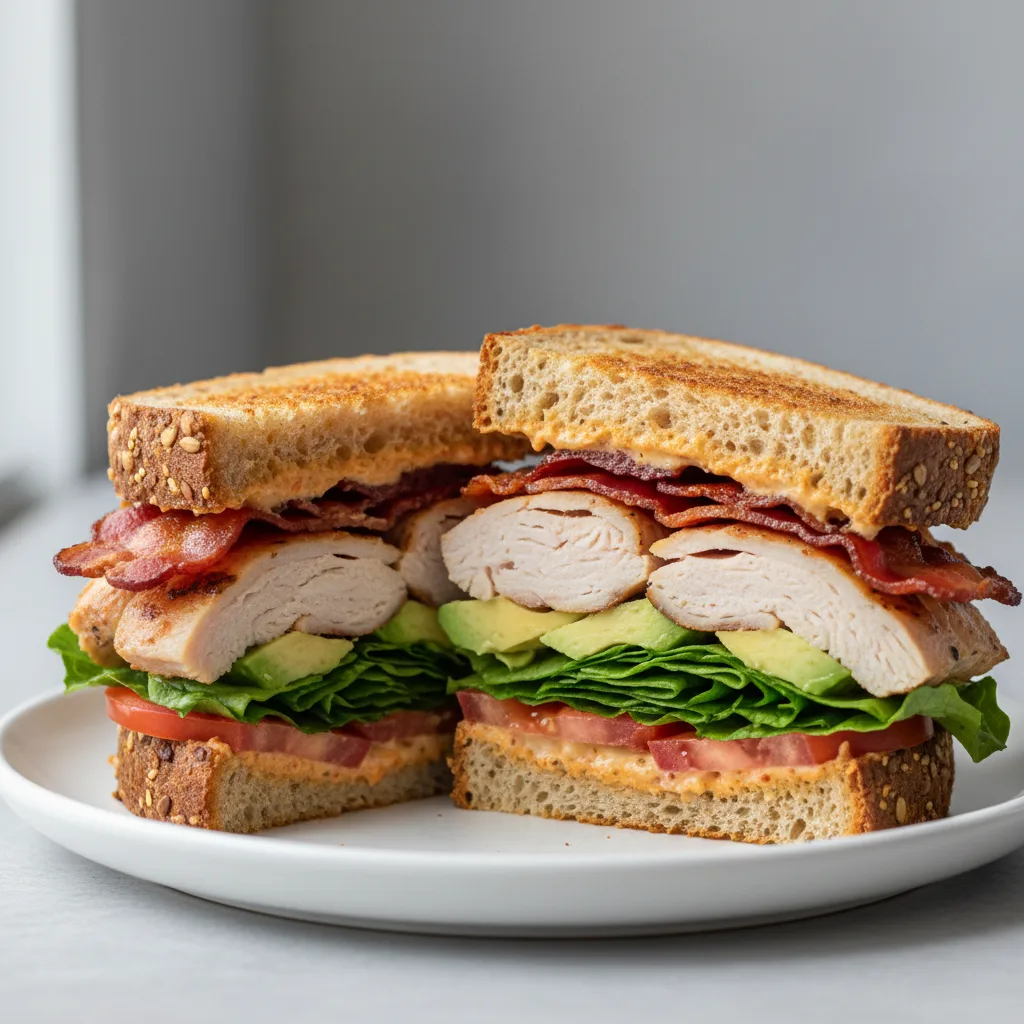 Dairy-Free Peppy Turkey Club (GF) Dairy-Free Peppy Turkey Club (GF)