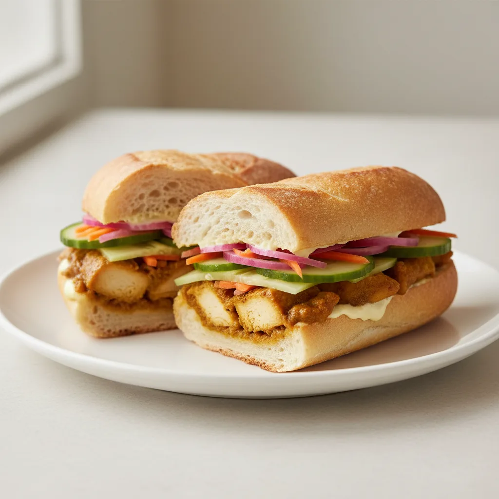 Chicken Curry Banh Mi Chicken Curry Banh Mi