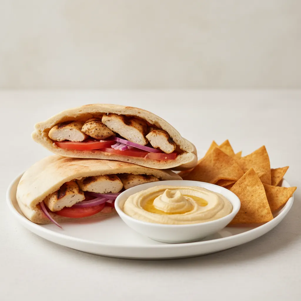 Chicken Breast On Pita Sandwich Chicken Breast On Pita Sandwich