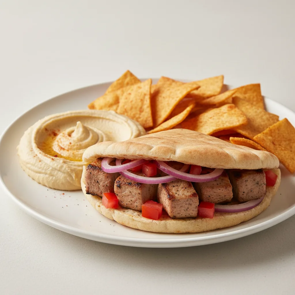 Pork Kabob Sandwich Pork Kabob Sandwich