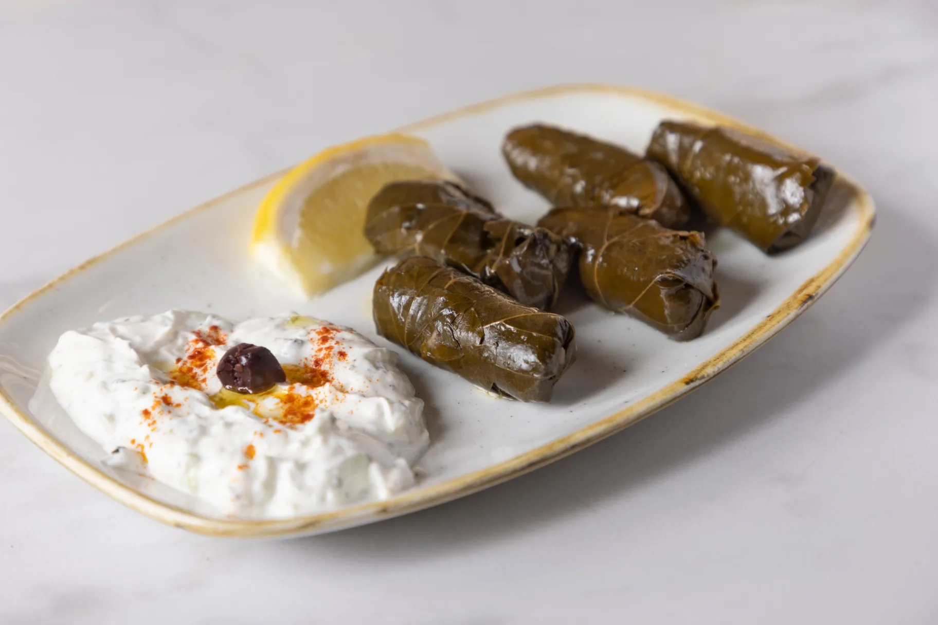 Dolmades with Tzatziki Sauce