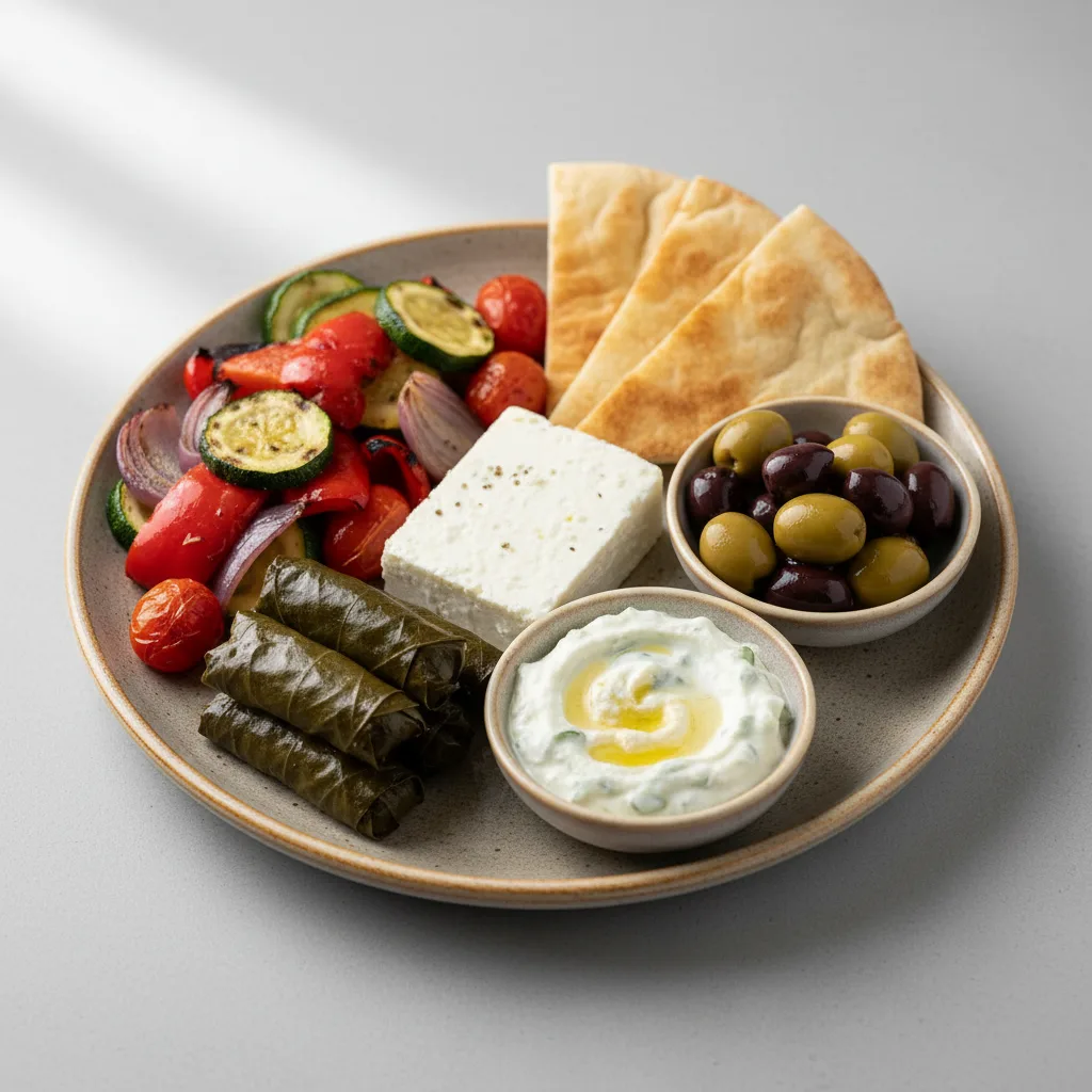 Mediterranean Mezze Medley (small platter) Mediterranean Mezze Medley (small platter)