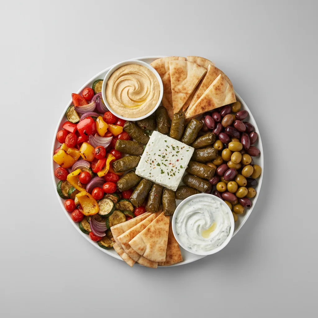 Mediterranean Mezze Medley (large platter) Mediterranean Mezze Medley (large platter)