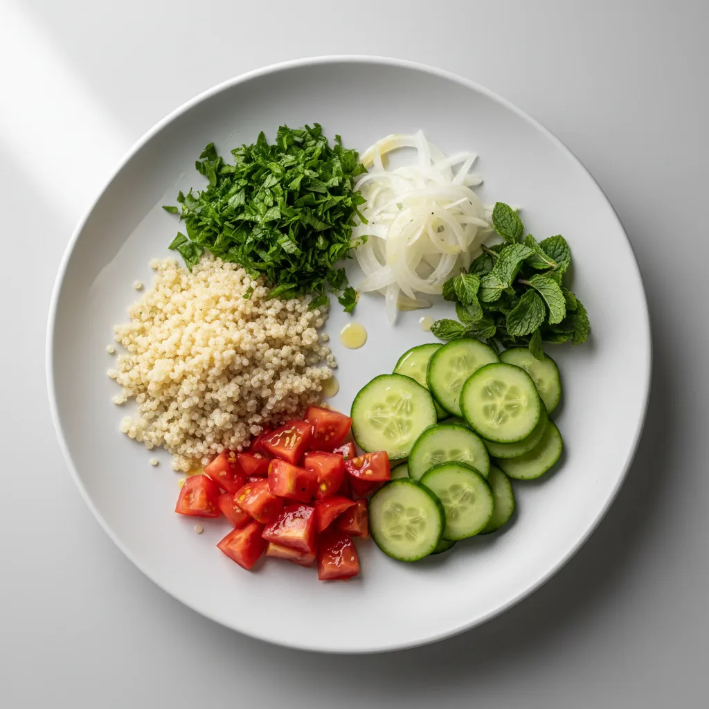 Deconstructed Quinoa Tabouli Salad