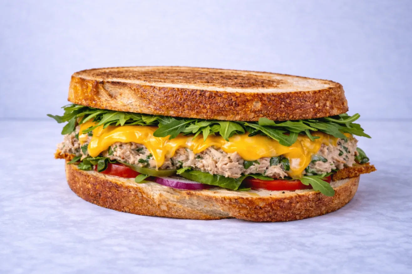 Tuna Sandwich with Coleslaw