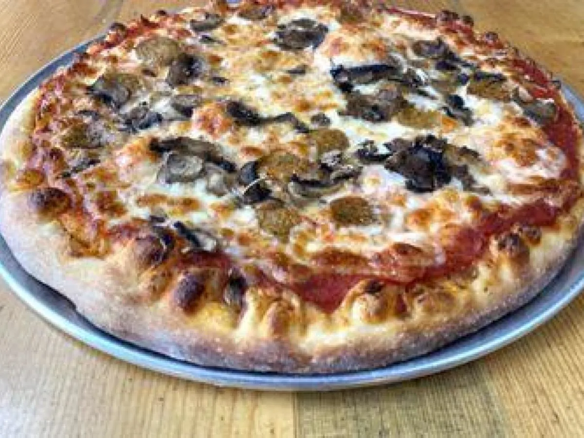 Sausage and Mushroom Pizza with Dairy-Free Cheese [18"]