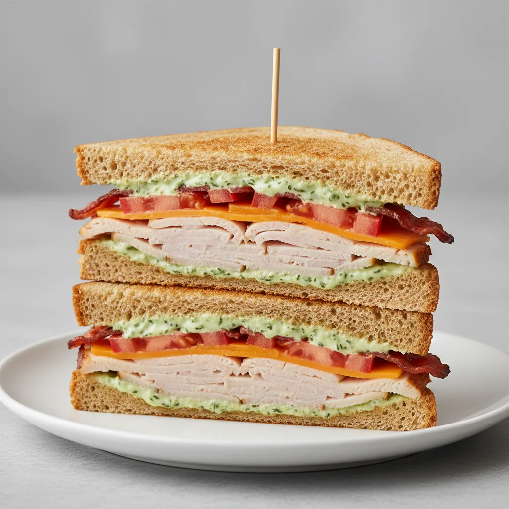 Gluten-Free Turkey and Bacon Club Sandwich