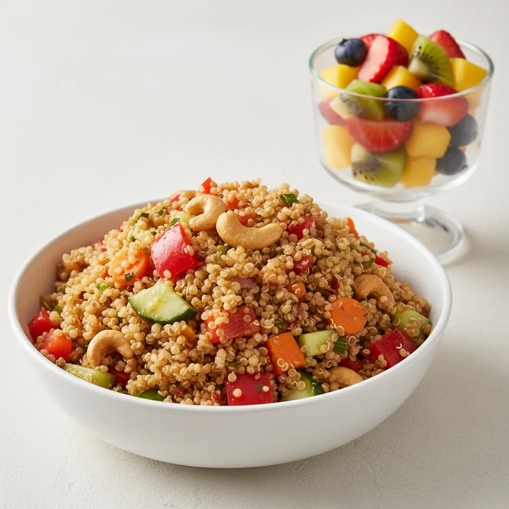 Citrus Quinoa Salad With Fruit Salad