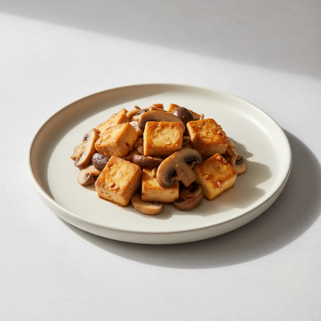 Sauteed Tofu and Mushroom