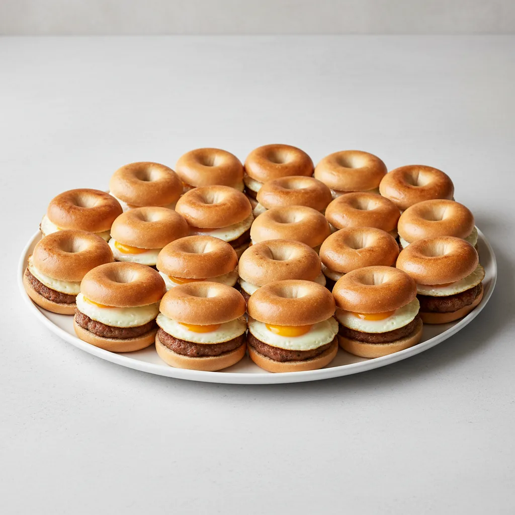 Sausage Egg Sandwich Platter (large - 20 People) Sausage Egg Sandwich Platter (large - 20 People)