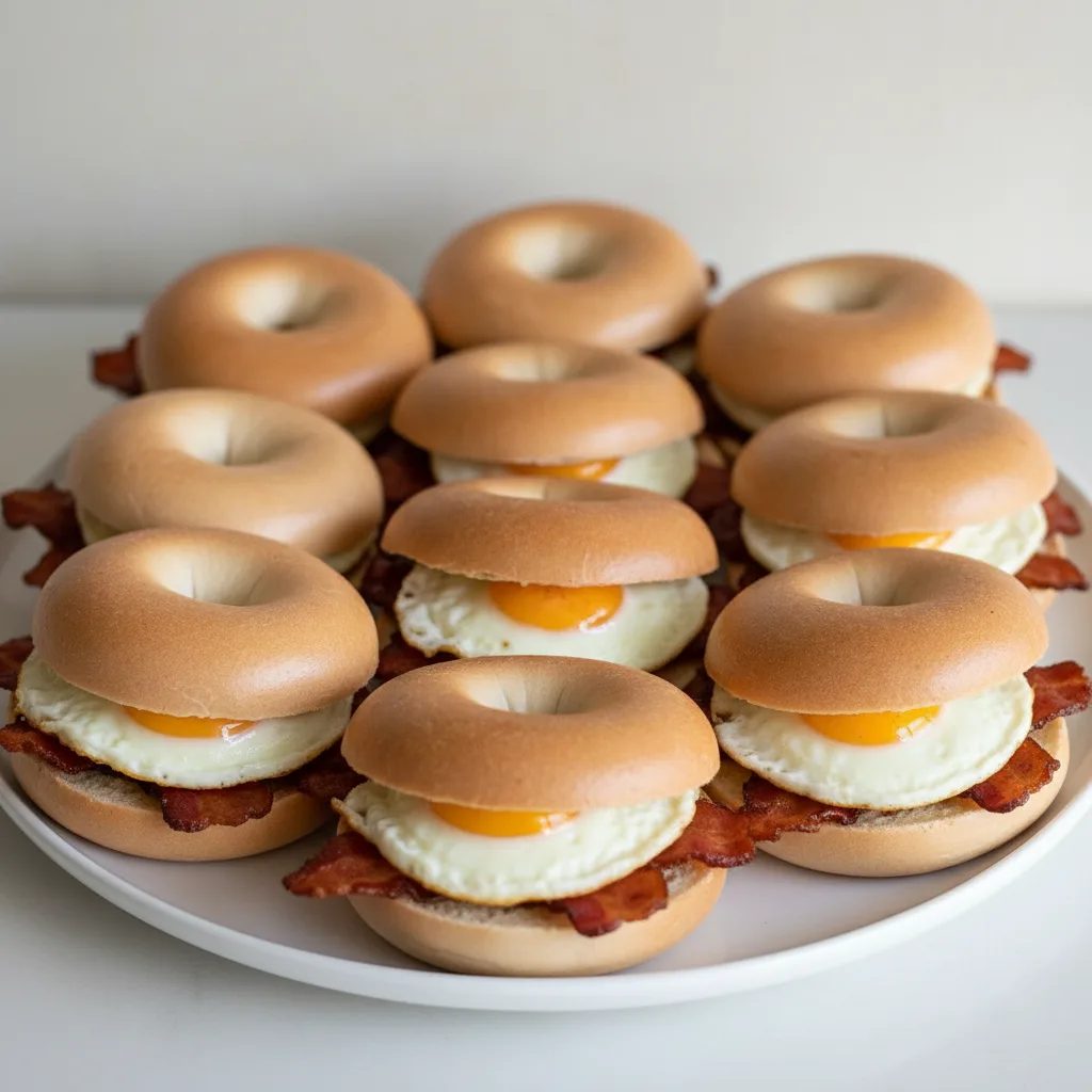 Turkey Bacon Egg Sandwich Platter (small - 10 People) Turkey Bacon Egg Sandwich Platter (small - 10 People)