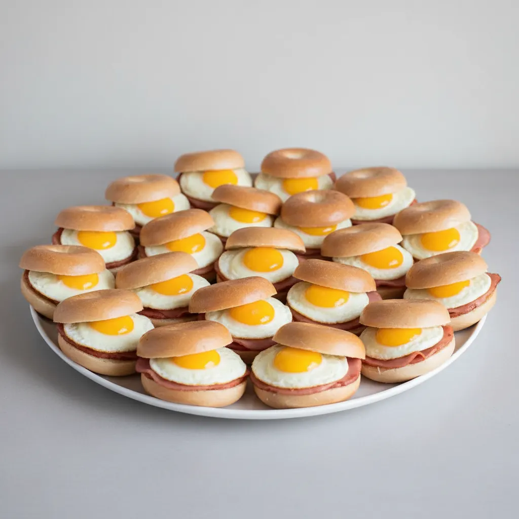 Taylor Ham Egg Sandwich Platter (large - 20 People) Taylor Ham Egg Sandwich Platter (large - 20 People)