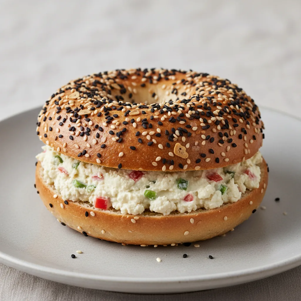 Everything Bagel & Tofu Veggie Cream Cheese Everything Bagel & Tofu Veggie Cream Cheese