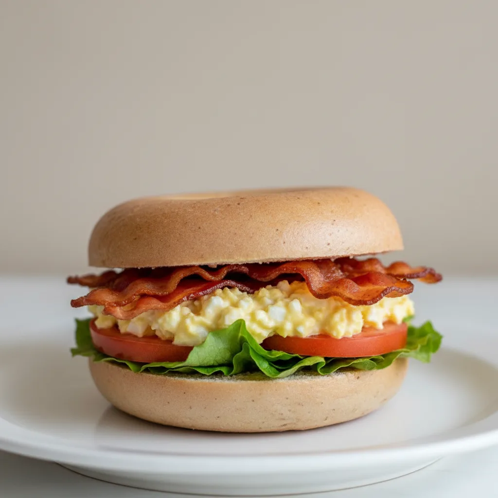 Egg Salad Blt on Gluten Free Bagel Egg Salad Blt on Gluten Free Bagel