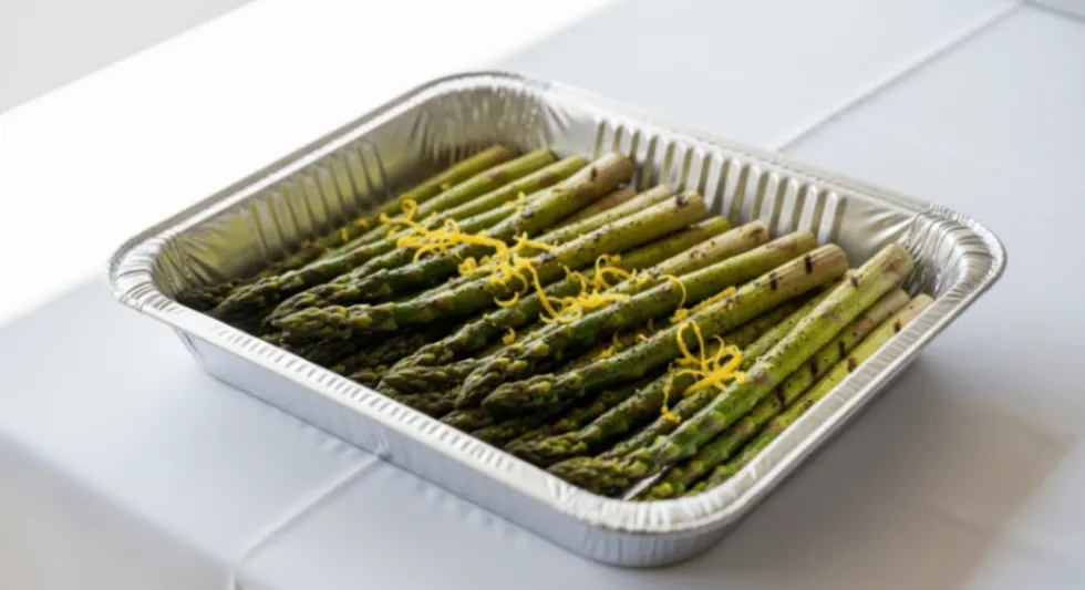 Vegan Grilled Asparagus With Lemon Zest