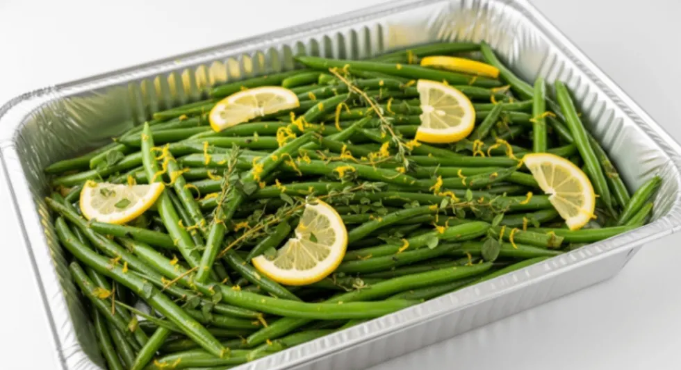 Vegan Lemon Herb Green Beans