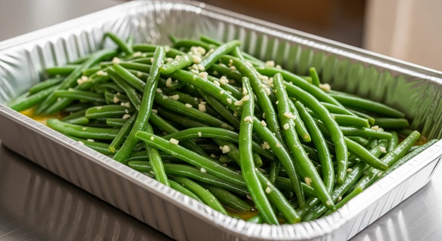 Vegan Garlic Sautéed Green Beans