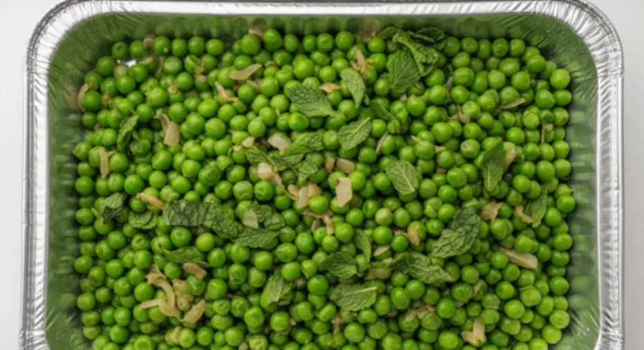 Vegan Spring Peas With Mint and Shallots