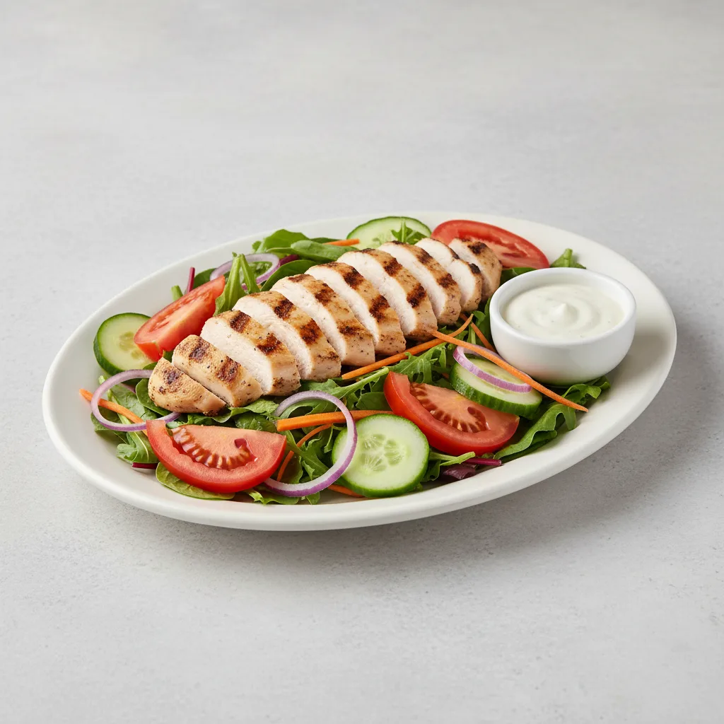 House Salad with Chicken and Ranch House Salad with Chicken and Ranch