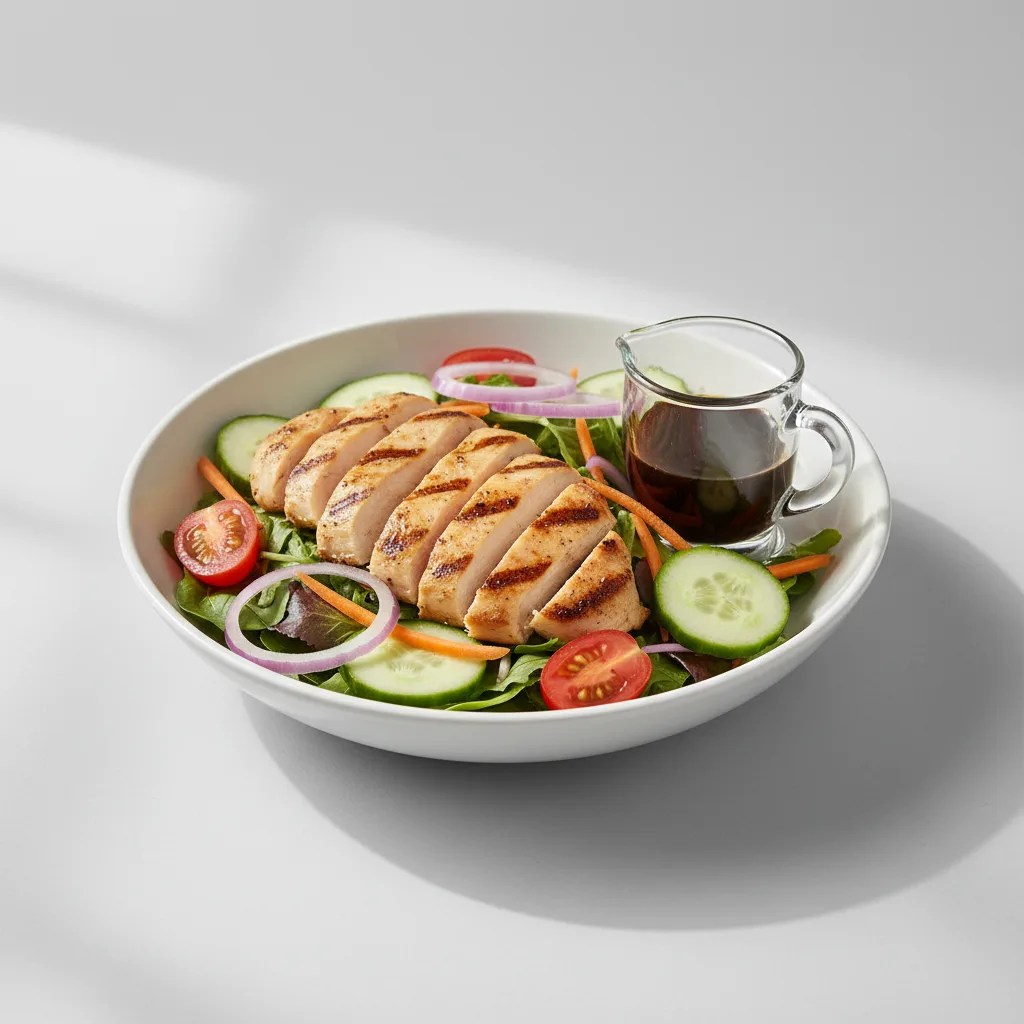 House Salad with Chicken and Balsamic Vinaigrette House Salad with Chicken and Balsamic Vinaigrette