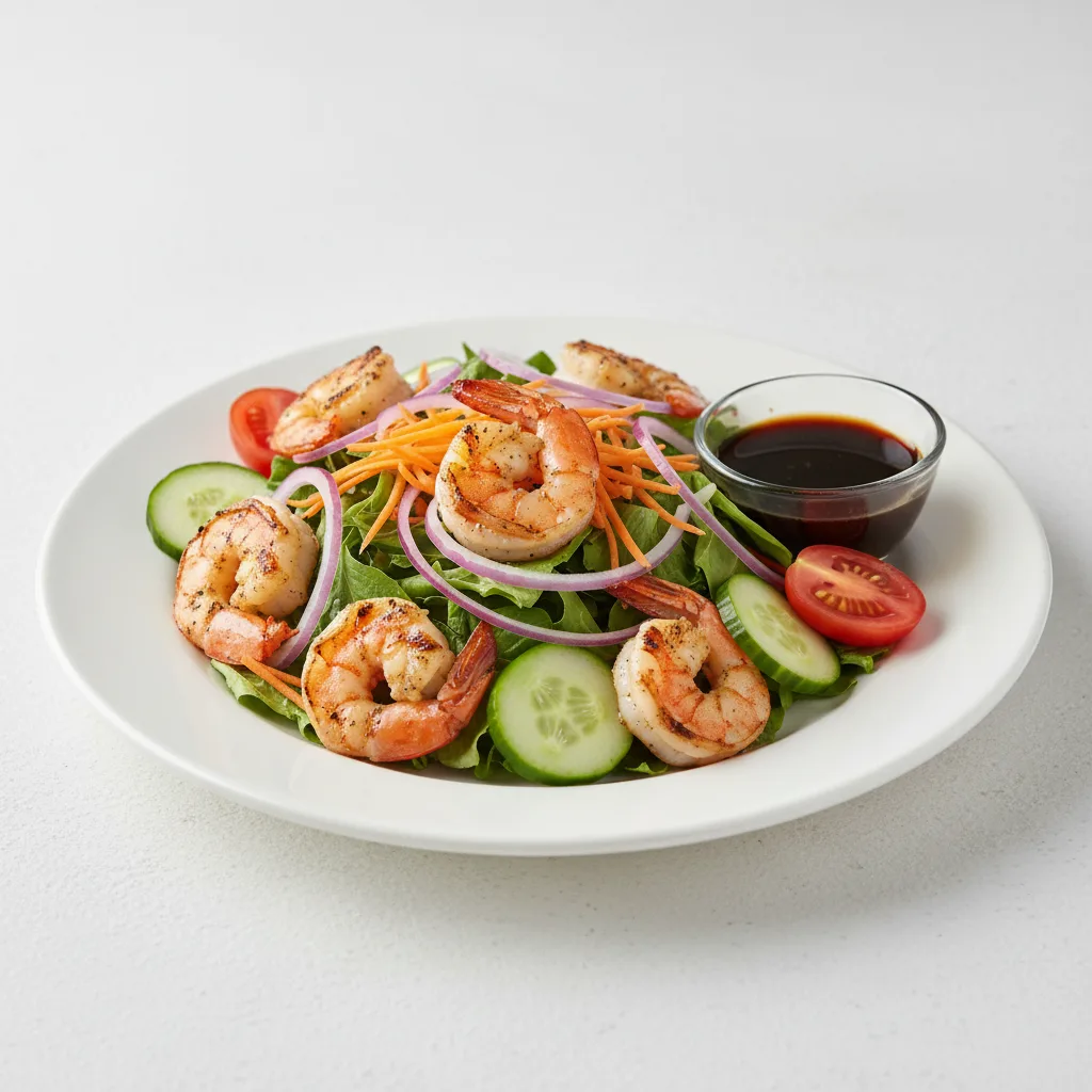 House Salad with Shrimp and Balsamic Vinaigrette House Salad with Shrimp and Balsamic Vinaigrette