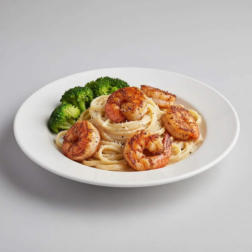 Blackened Shrimp Alfredo