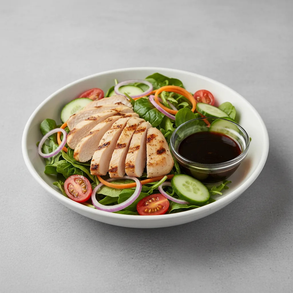 House Salad with Chicken and Balsamic Vinaigrette