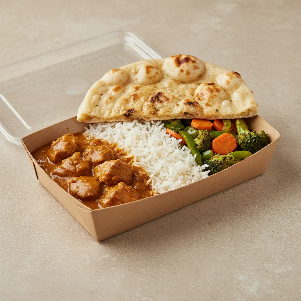 Chicken Curry Box with Naan