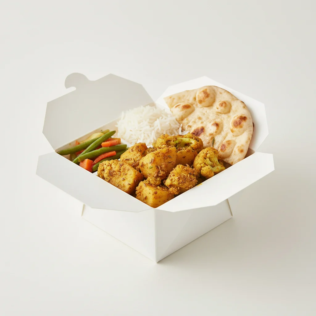Aloo Gobi Box with Naan
