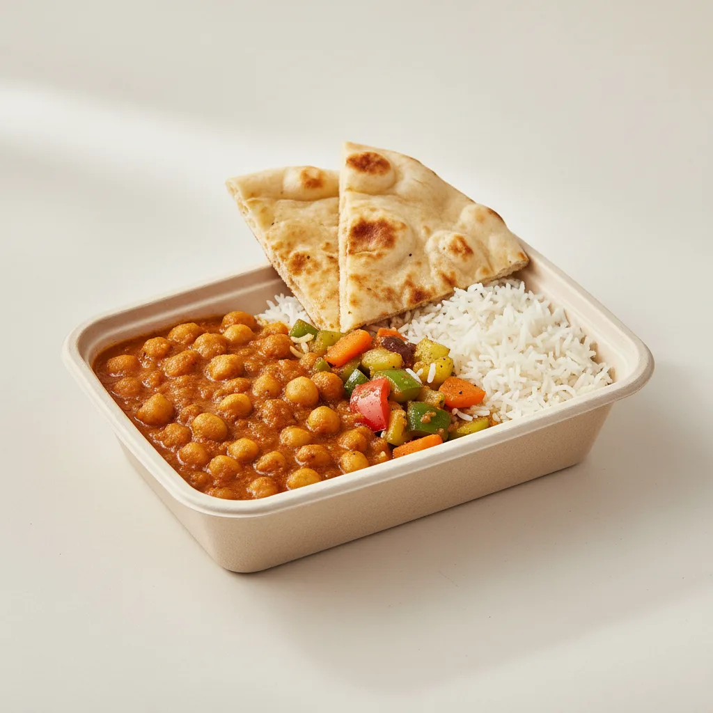 Chana Masala Box with Naan