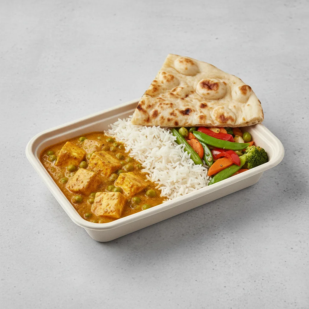 Mattar Paneer Box with Naan