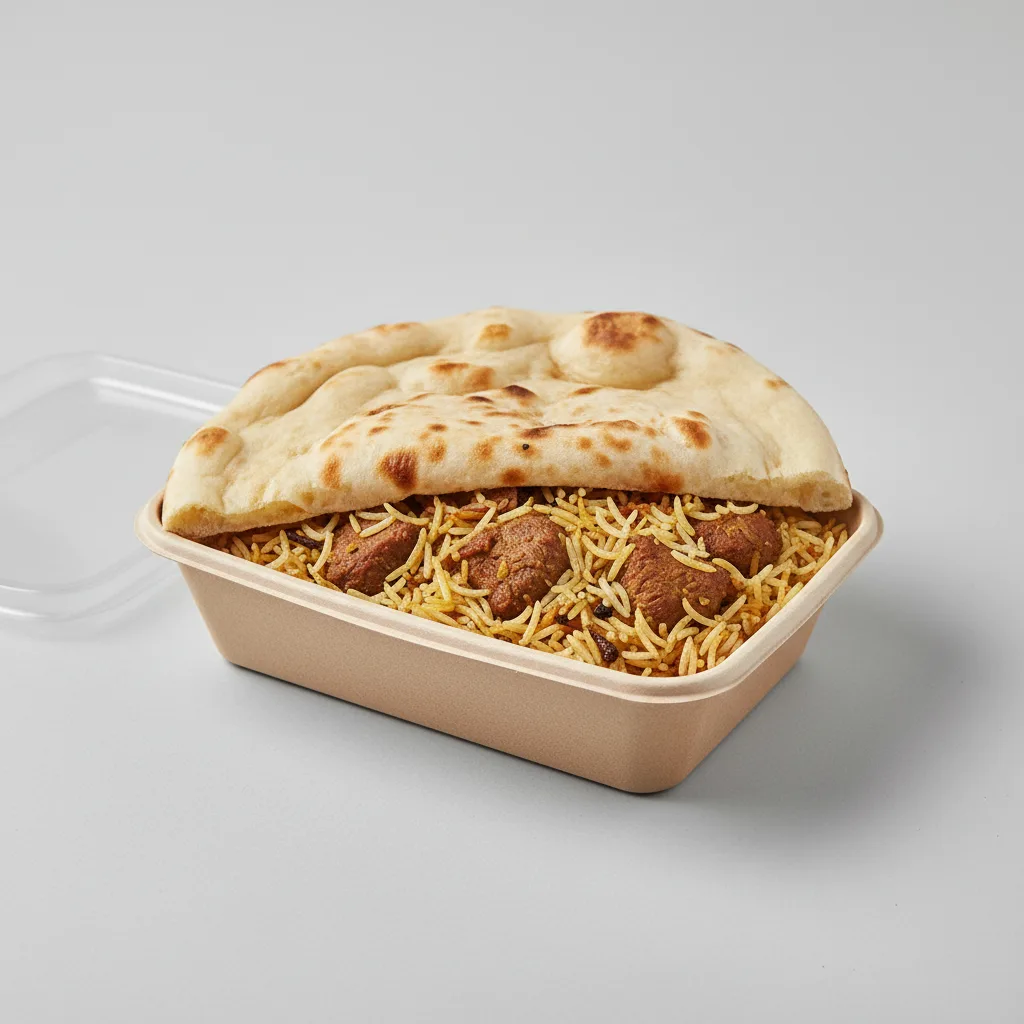 Lamb Biryani Box with Naan