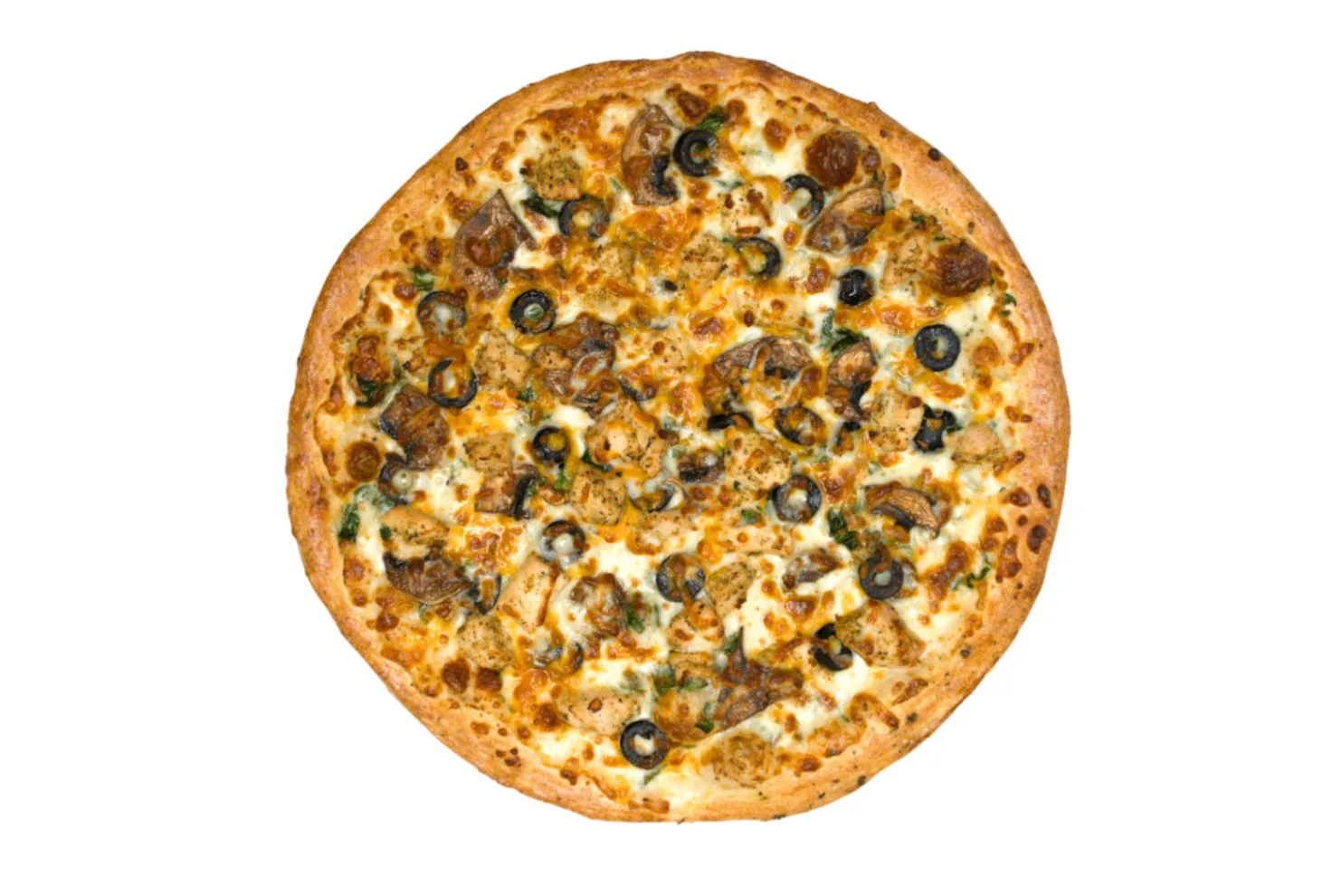12" Medium Grecian Alfredo Pizza