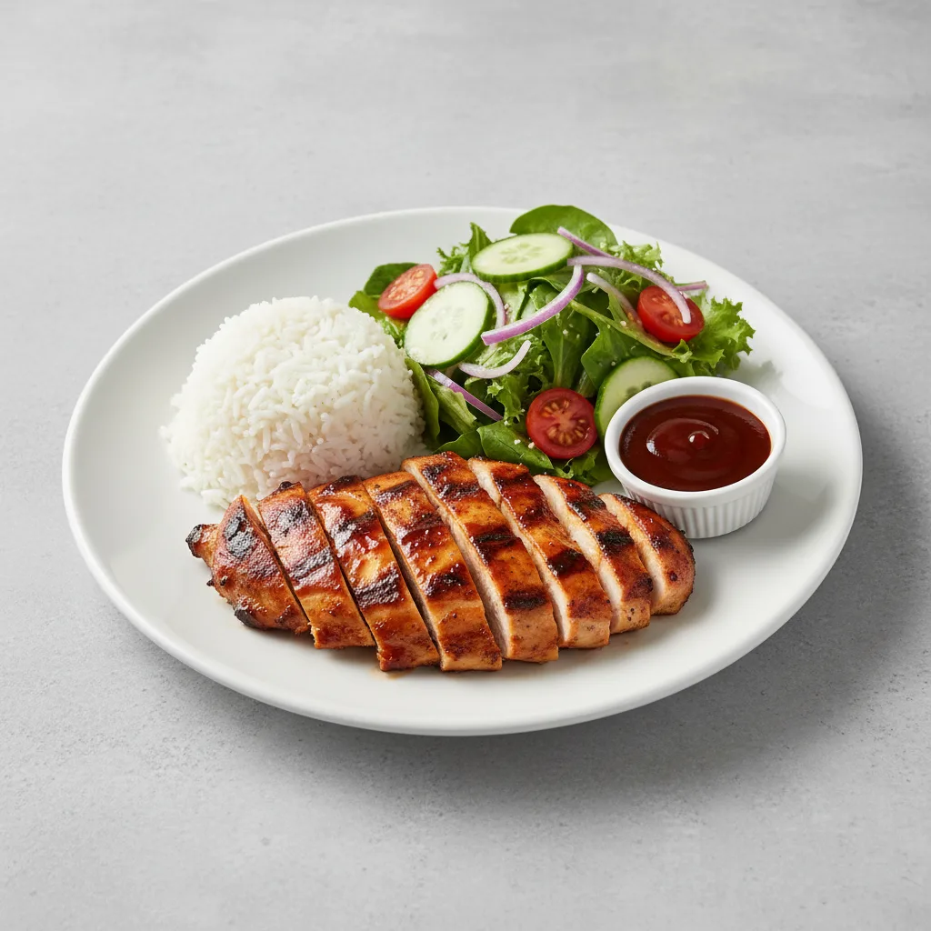 BBQ Chicken Plate with Tossed Salad BBQ Chicken Plate with Tossed Salad