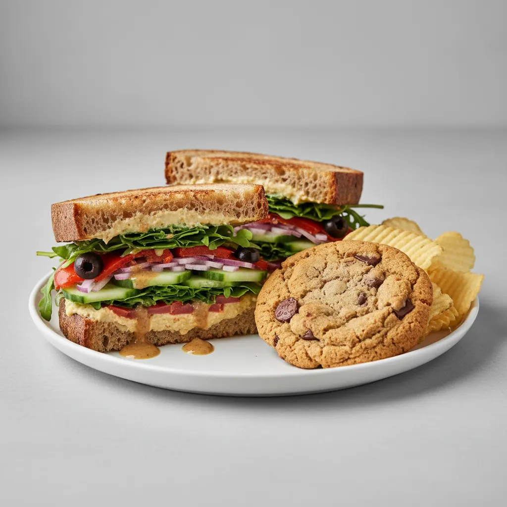Gluten- Free Vegan Sandwich With GF Cookie Gluten- Free Vegan Sandwich With GF Cookie