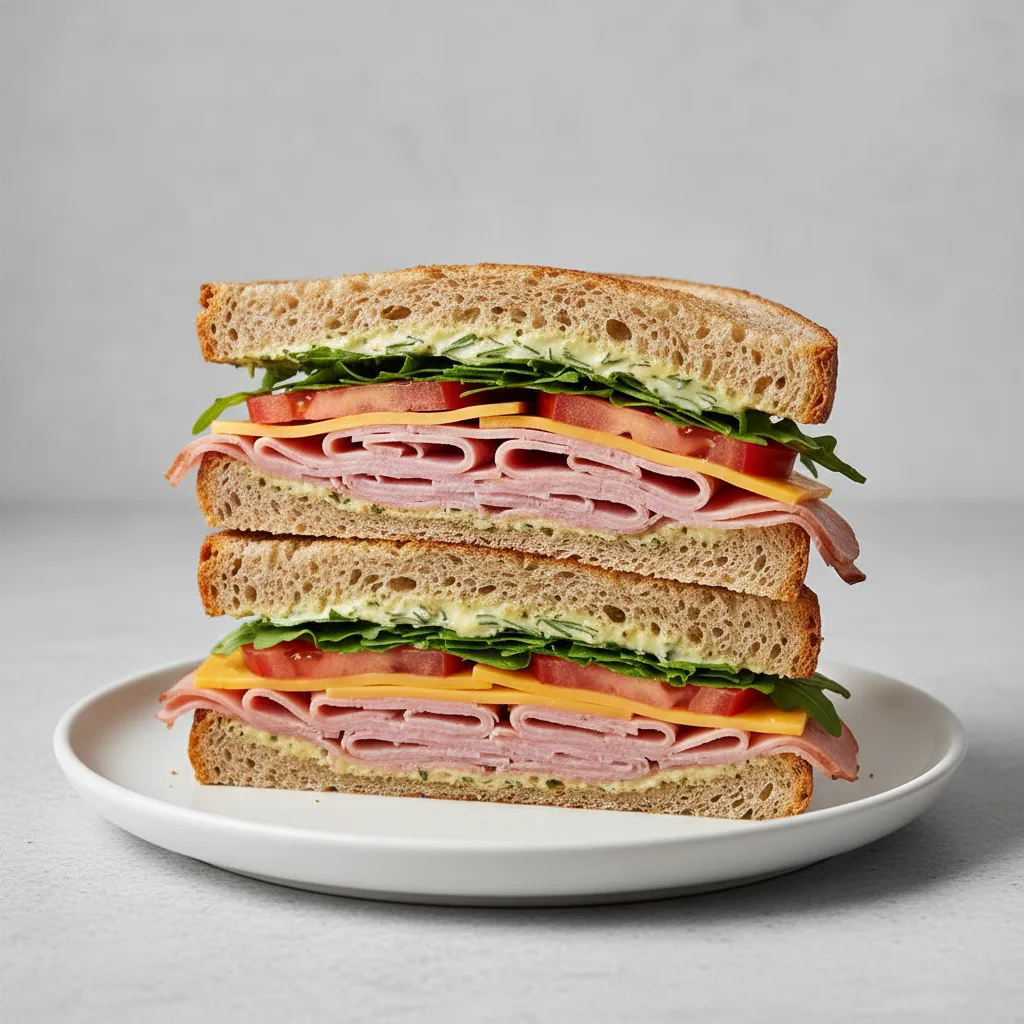 Gluten-free Ham & Cheddar Sandwich Gluten-free Ham & Cheddar Sandwich