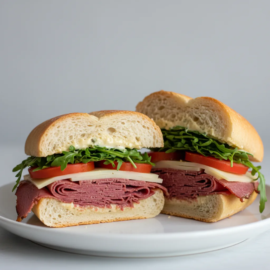 Pastrami & Swiss Sandwich Pastrami & Swiss Sandwich