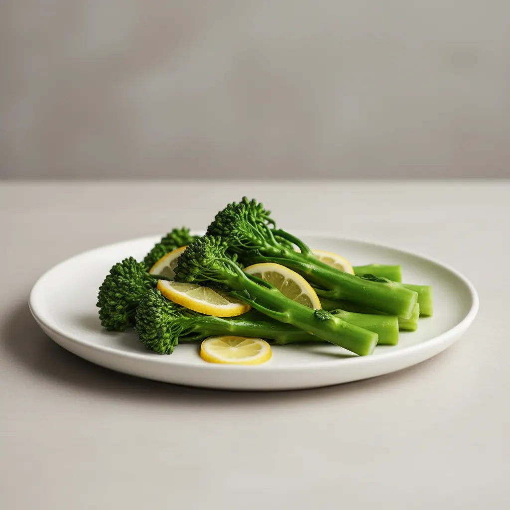 Vegan Steamed Broccolini With Lemon Vegan Steamed Broccolini With Lemon
