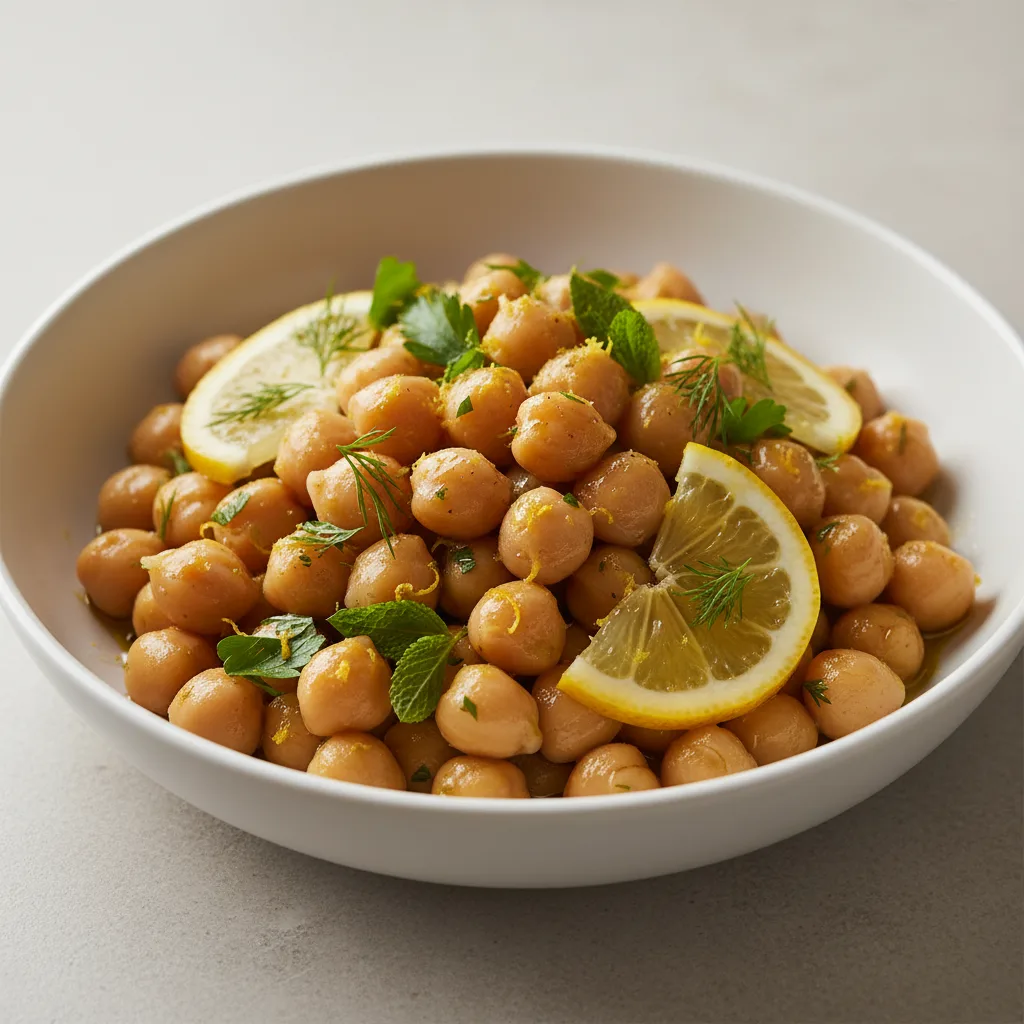 Chickpeas With Lemon, Olive Oil, and Fresh Herbs Chickpeas With Lemon, Olive Oil, and Fresh Herbs